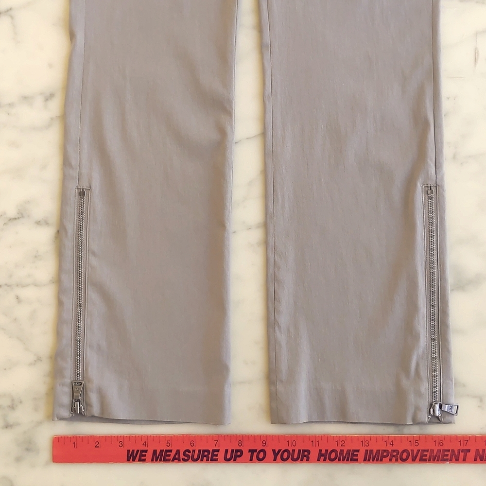 NWOT. Vintage Express Stylist High-Waist Bottom Side Zip Straight Leg Dress Pant - Picture 4 of 6